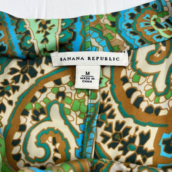 Banana Republic Womens Sleeveless Paisley Top M Multicolor - Picture 3 of 5